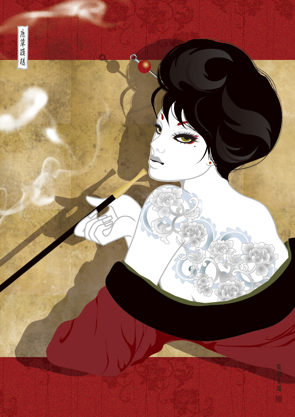 illustration / 唐草