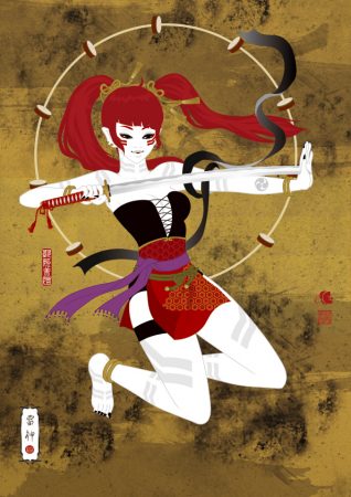 Raijin（雷神)｜artwork by artist bAbycAt