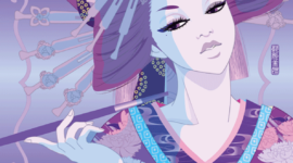 Kochō Oiran of Shiragikuya – Blue-Purple Version